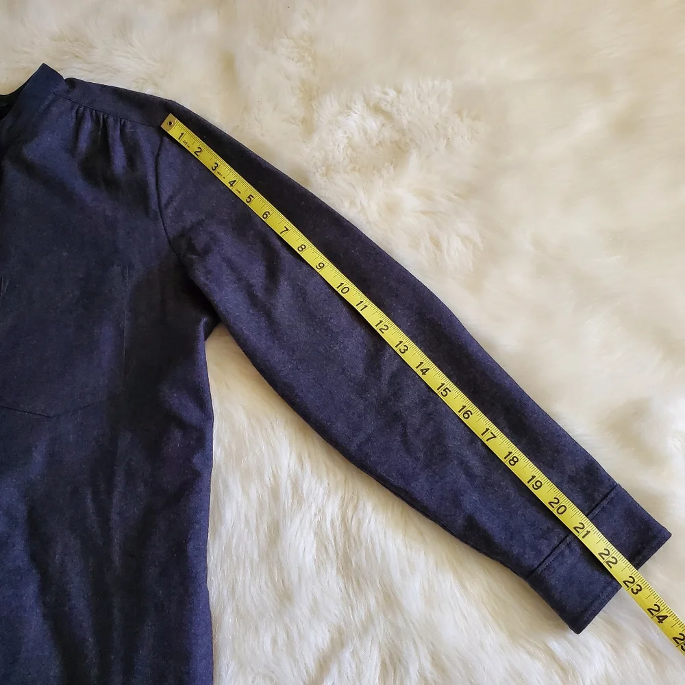 Madewell Latitude Shirtdress in Charcoal Gray Size M EUC - Picture 14 of 14